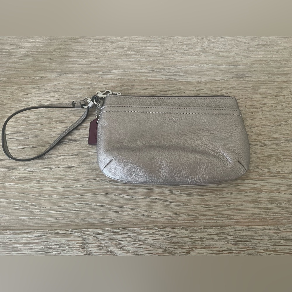 Coach Metallic Wristlet